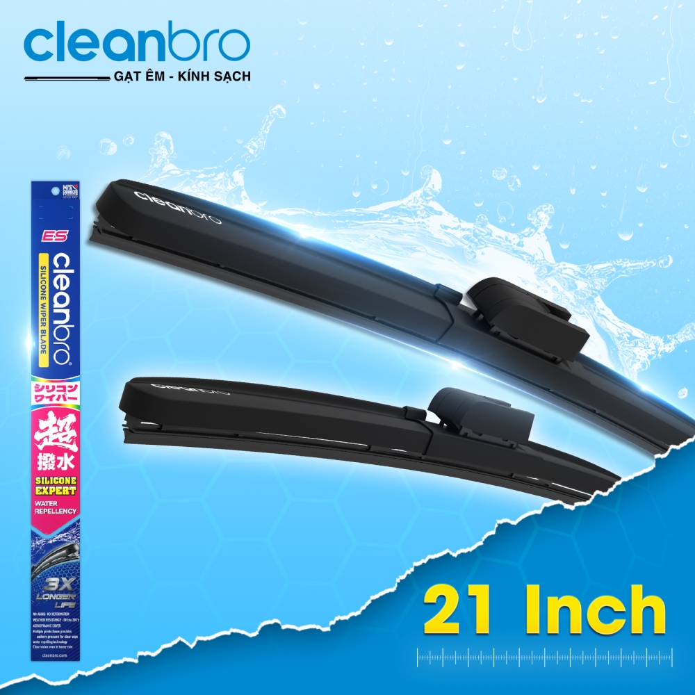 Thanh gạt nước dùng cho xe ô tô CleanBro MS2 kích thước 21inch
