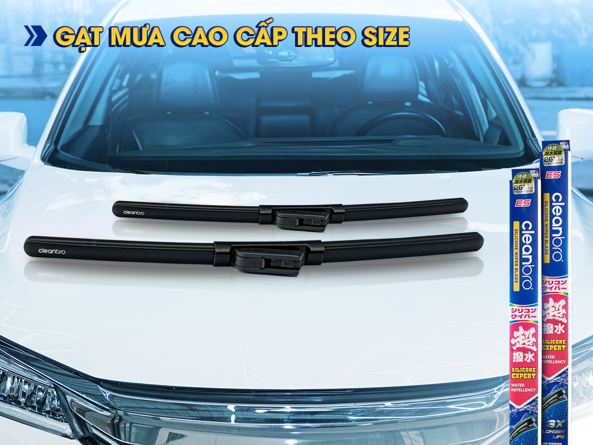 Gạt mưa sillicone cao cấp theo size