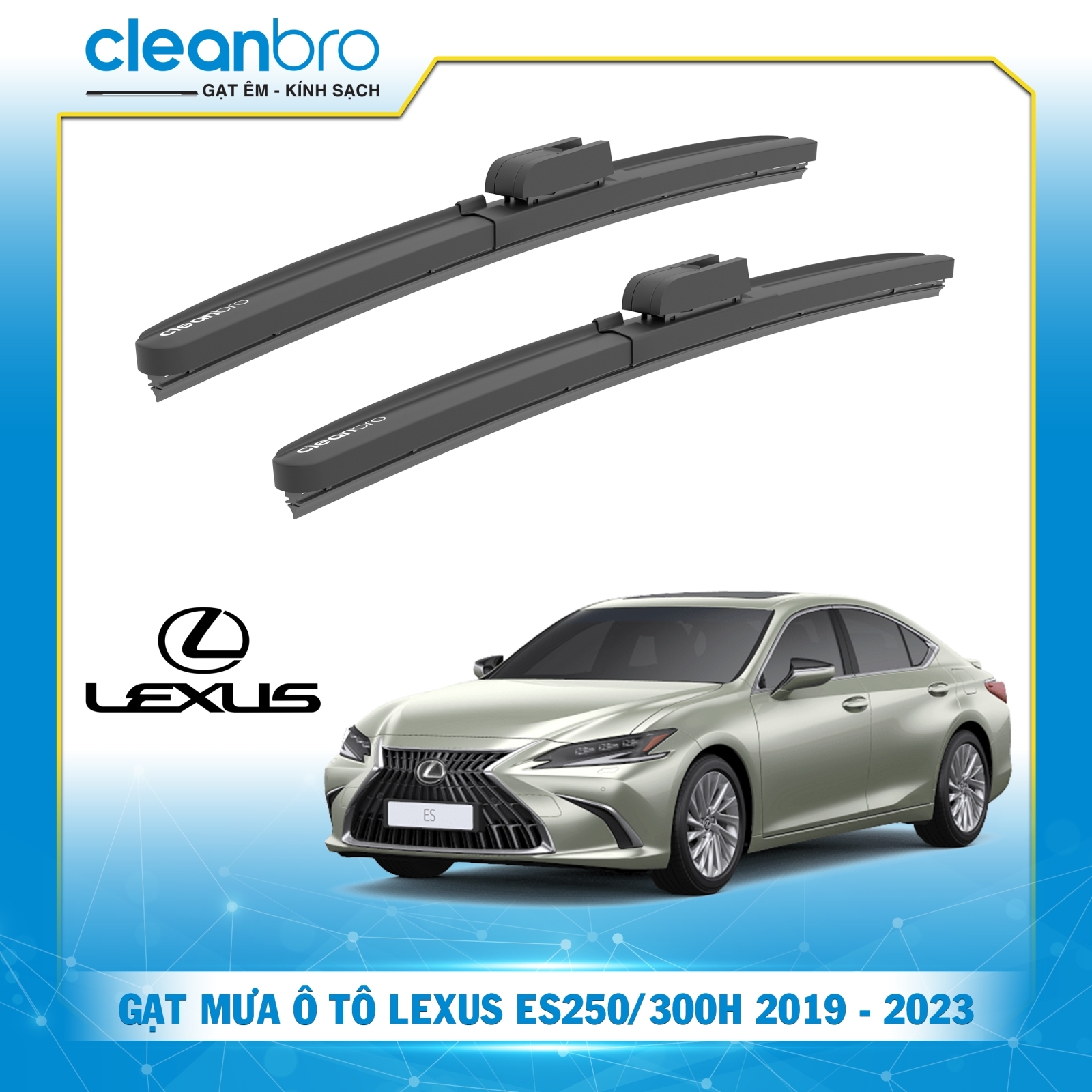 Gạt mưa ô tô hiệu ứng lá sen Lexus ES250/300H