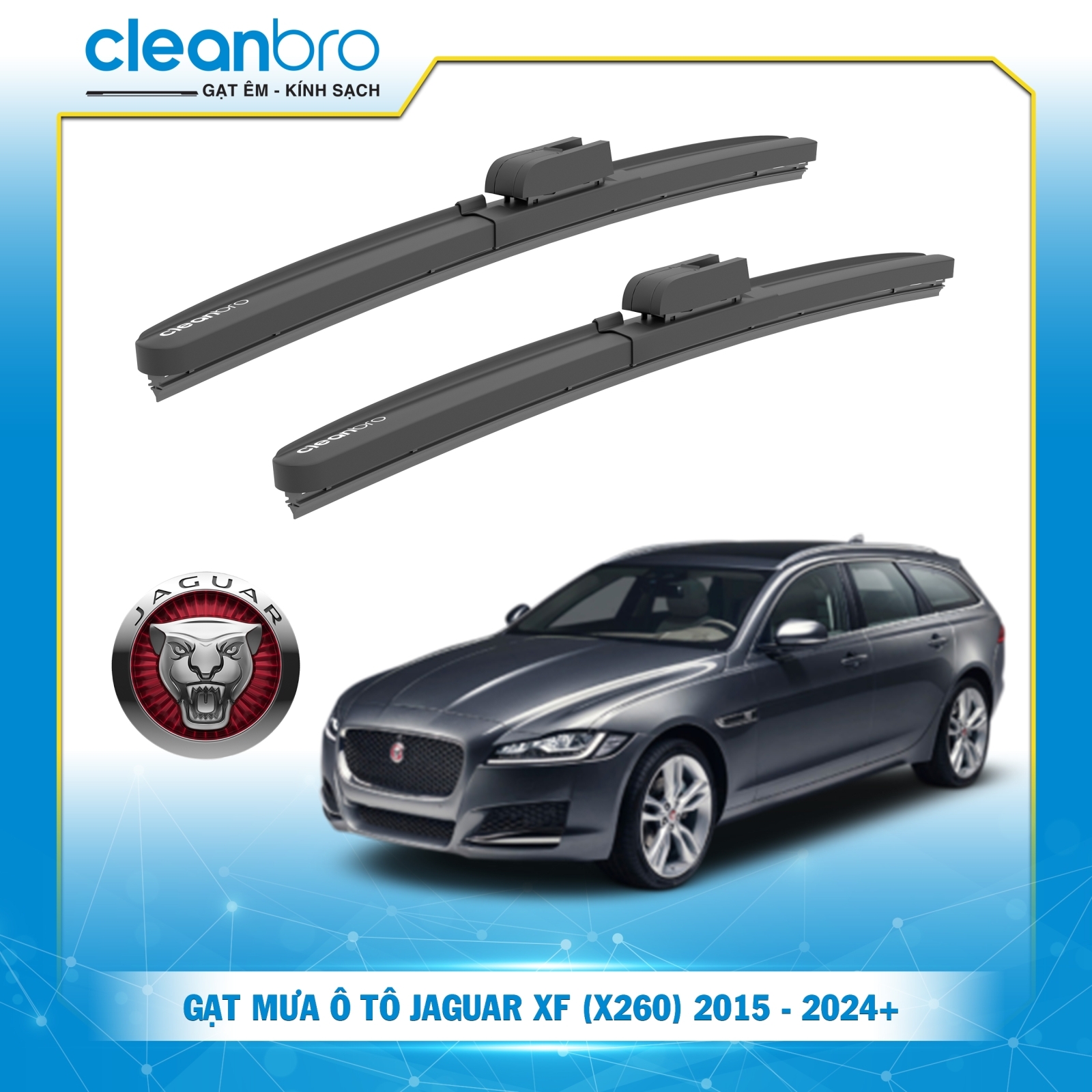Gạt mưa ô tô hiệu ứng lá sen Jaguar XF (X260) [2015 - 2024+]