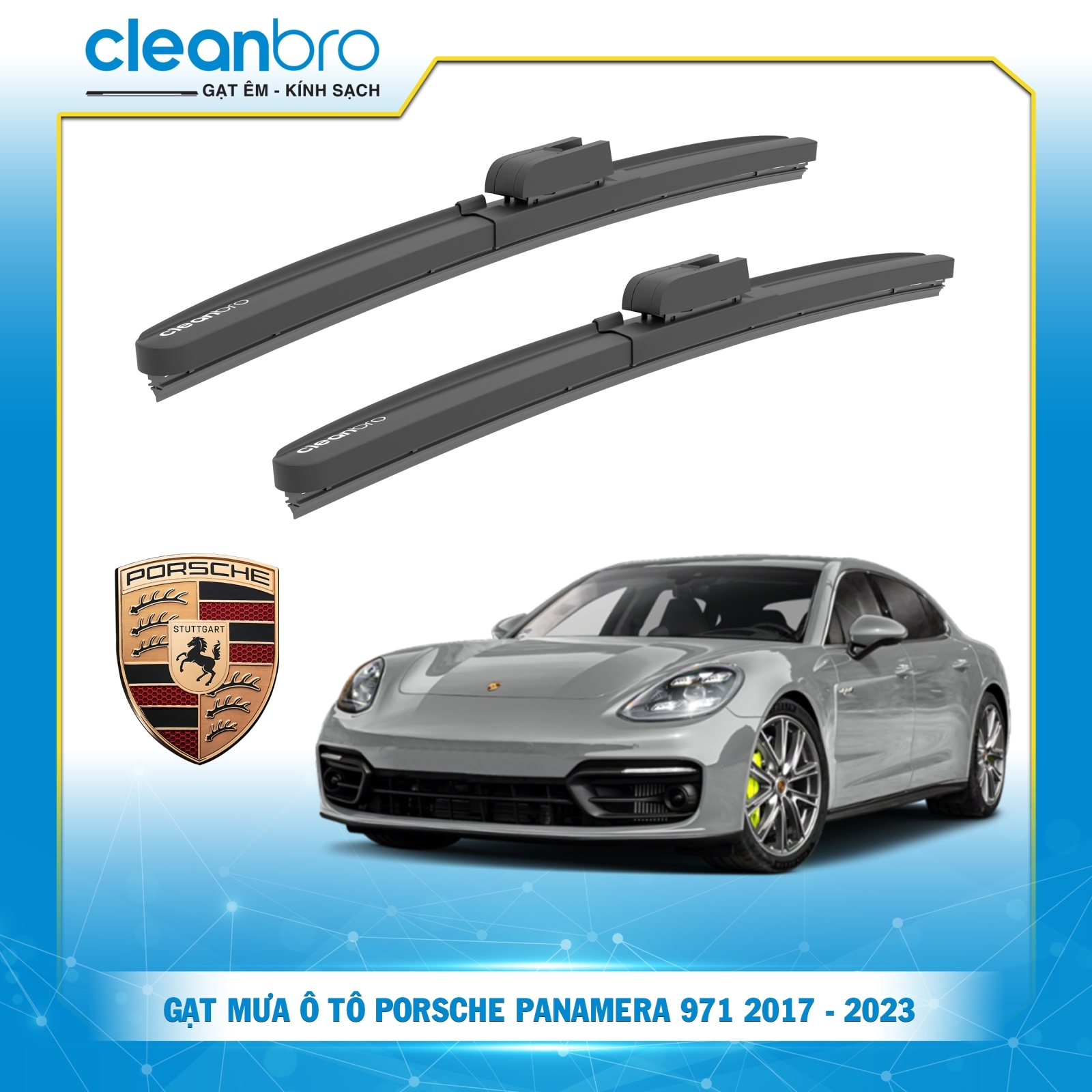 Gạt mưa ô tô hiệu ứng lá sen Porsche Panamera 971 [2017 - 2023]