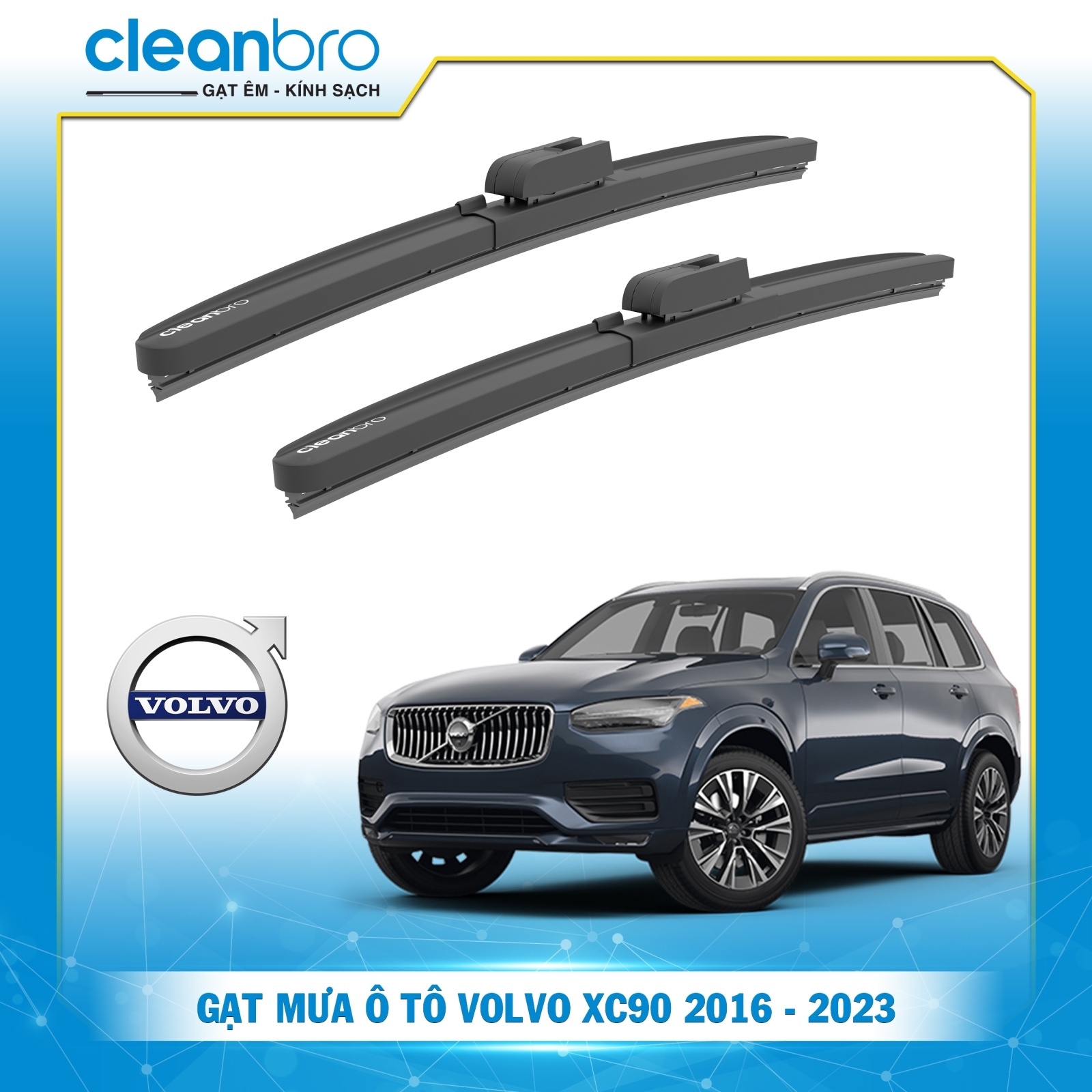 Gạt mưa ô tô hiệu ứng lá sen Volvo XC - 90 [2016 - 2023]