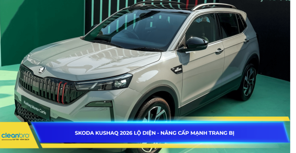 Skoda Kushaq 2026 lộ diện - Nâng cấp mạnh trang bị
