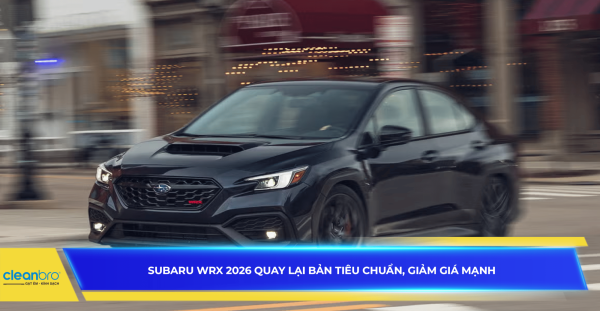 Subaru WRX 2026 quay lại bản tiêu chuẩn, giảm giá mạnh