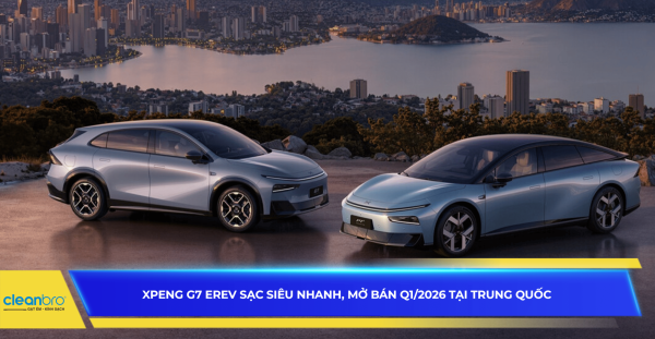 XPeng G7 EREV sạc siêu nhanh, mở bán Q1/2026 tại Trung Quốc