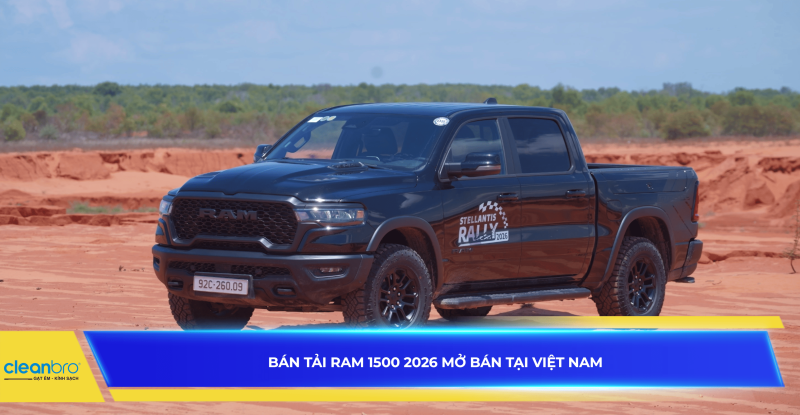 Bán tải Ram 1500 2026 mở bán tại Việt Nam
