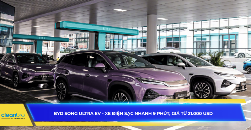 BYD Song Ultra EV - Xe điện sạc nhanh 9 phút, giá từ 21.000 USD
