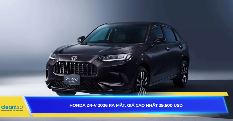 Honda ZR-V 2026 ra mắt, giá cao nhất 29.600 USD