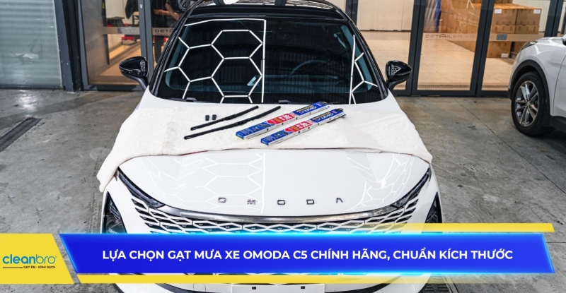 Lựa chọn gạt mưa xe Omoda C5 chính hãng, chuẩn kích thước