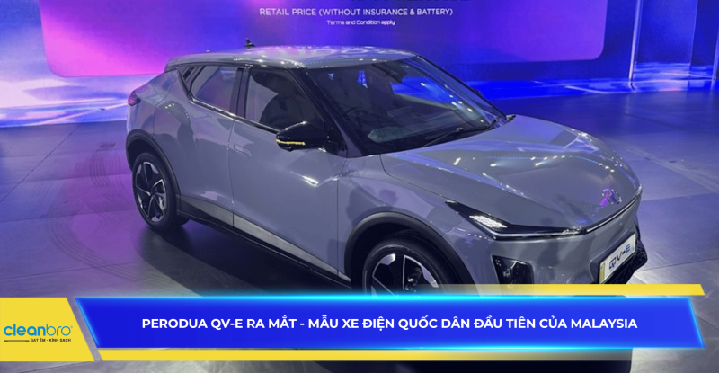 Perodua QV-E ra mắt - Mẫu xe điện quốc dân đầu tiên của Malaysia 