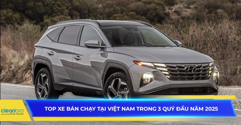 Top xe bán chạy tại Việt Nam trong 3 quý đầu năm 2025