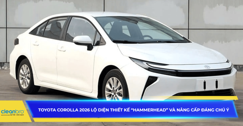 Toyota Corolla 2026 lộ diện thiết kế “hammerhead” và nâng cấp đáng chú ý