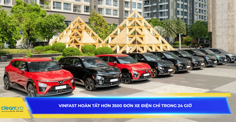 VinFast hoàn tất hơn 3500 đơn xe điện chỉ trong 24 giờ