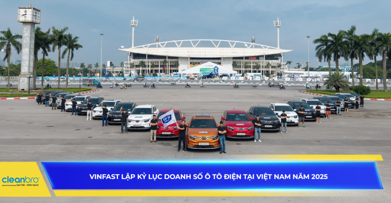 Vinfast lập kỷ lục doanh số ô tô điện tại Việt Nam năm 2025